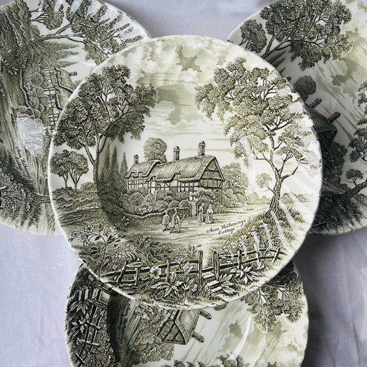 Vintage green plates